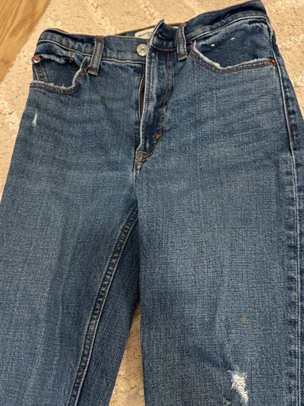 Abercrombie & Fitch medium blue denim jeans